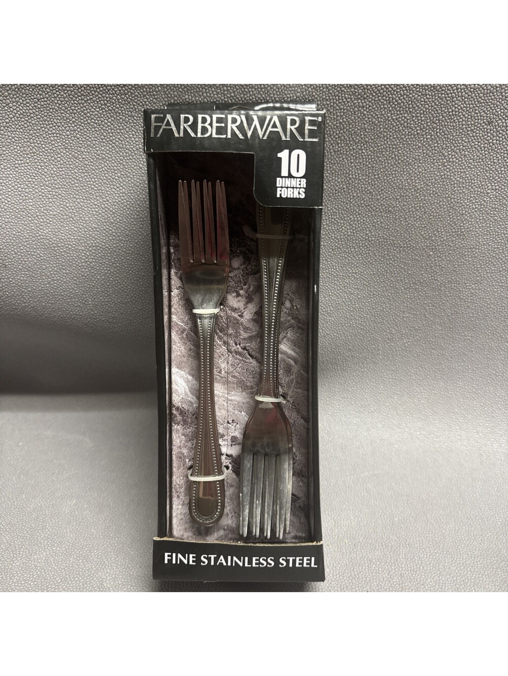 Farberware Cosmopolitan 10 Stainless Steel Dinner Forks Dishwasher Safe Silver